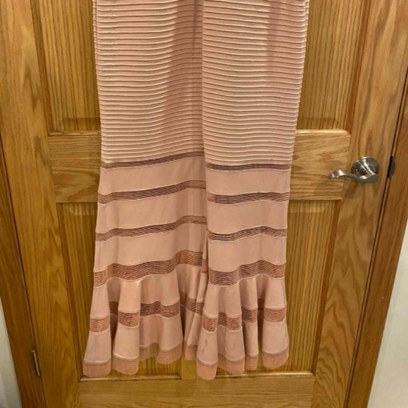 Tadashi Shoji  Pintuck Ruffled Illusion Tank Dress - Picture 11 of 16